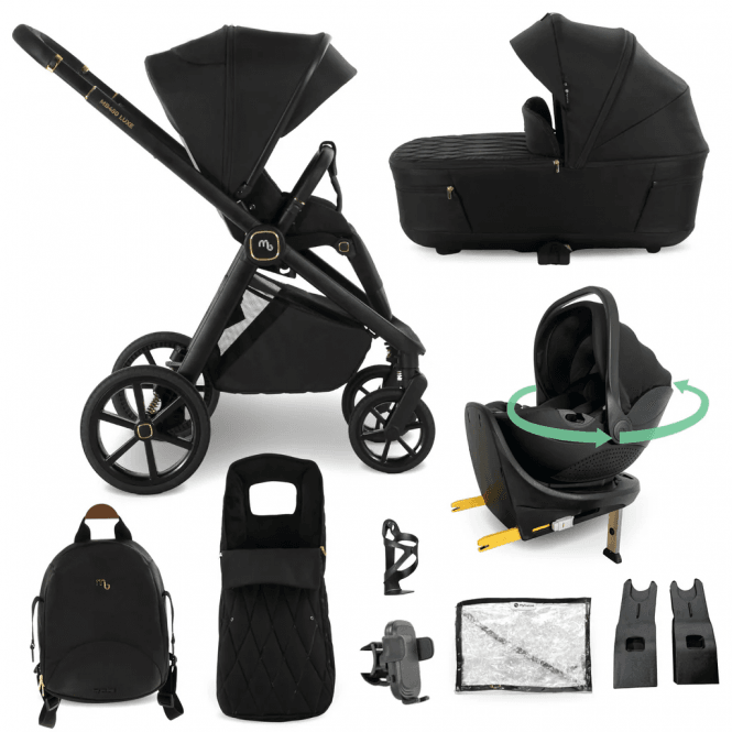 My Babiie MB450 LUXE 3-in-1 Travel System with Rotating Car Seat + Base