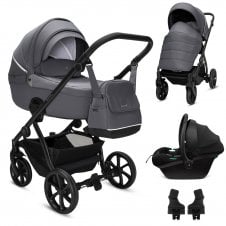 Fjordi V2 3in1 with Terra Car Seat + FREE CARRYCOT STAND 