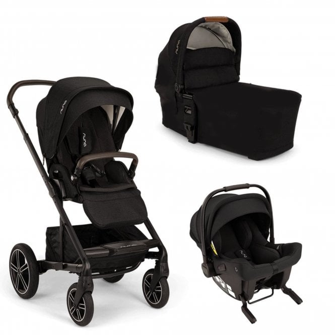 Nuna Mixx Pipa Urbn Bundle (Tan Carrycot Handle) - Caviar