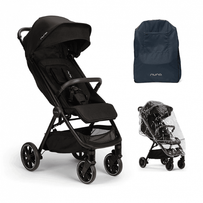 Nuna TRVL LX compact stroller + Rain Cover & Travel Bag 