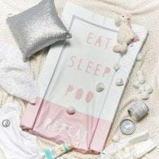 Changing Mat - Eat Sleep Repeat Pink