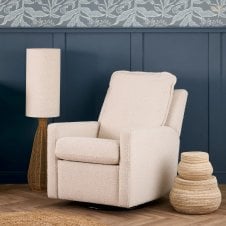 Denver Swivel Glider Recliner Chair - Boucle 