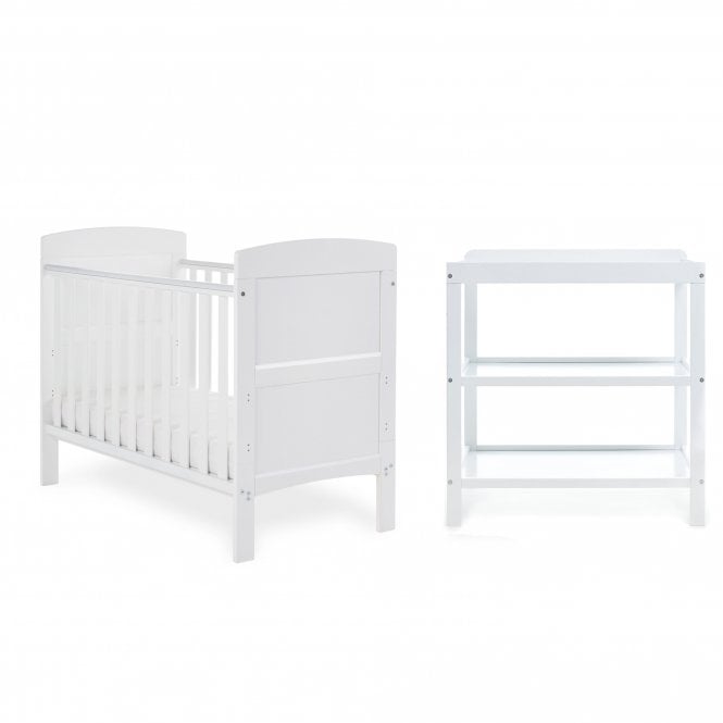 Obaby Grace Mini 2 Piece Room Set -  White 