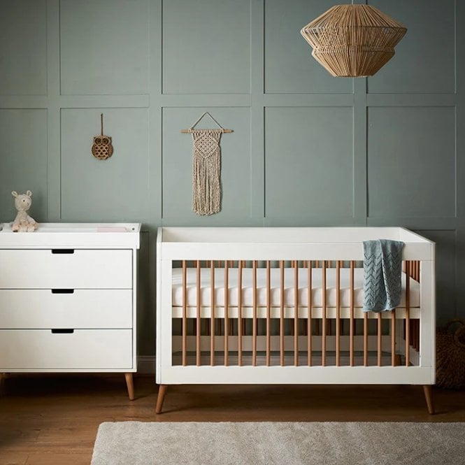 Obaby Maya 2 Piece Room Set - White/Natural