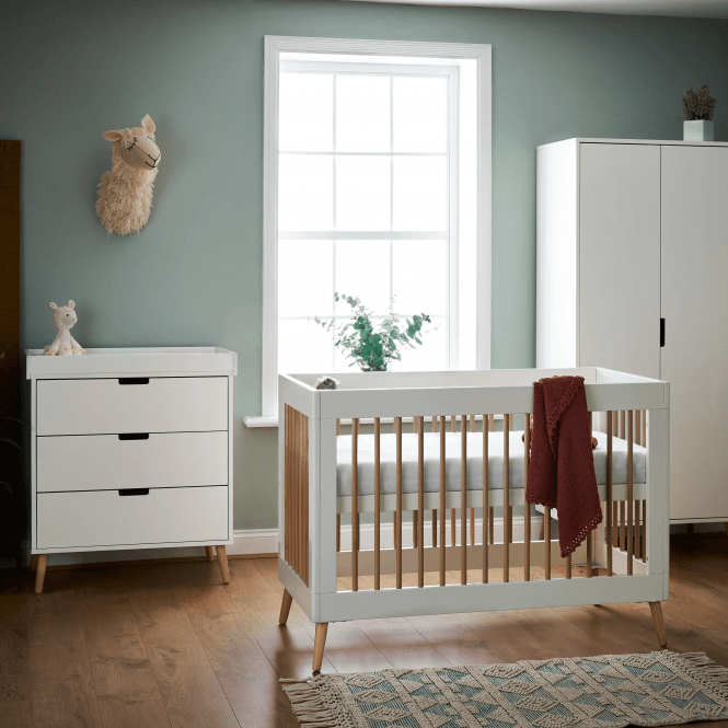 Obaby Maya Mini 3 Piece Room Set - White/Natural