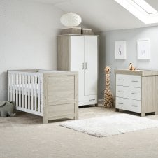 Nika 3 Piece Room Set - Grey Wash/White 
