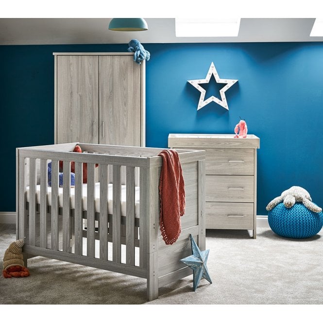 Obaby Nika Mini 3 Piece Room Set- Grey Wash