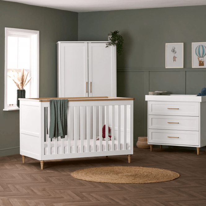 Obaby Orla 3 Piece Room Set - White/Natural