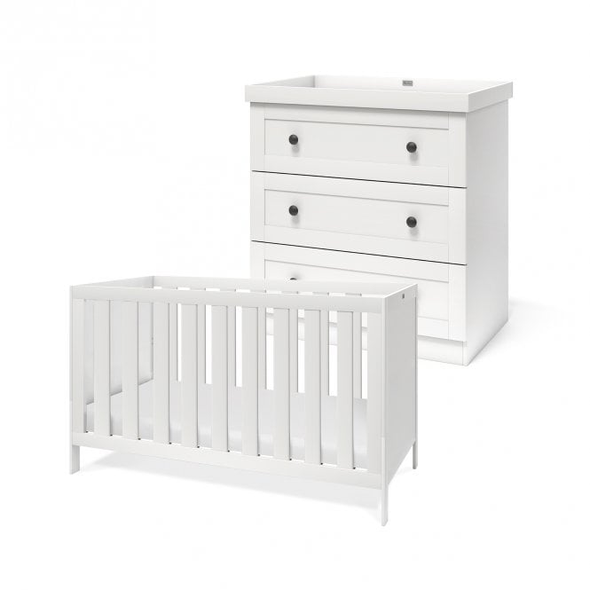 Silver Cross Bromley 2 Piece Room Set - White