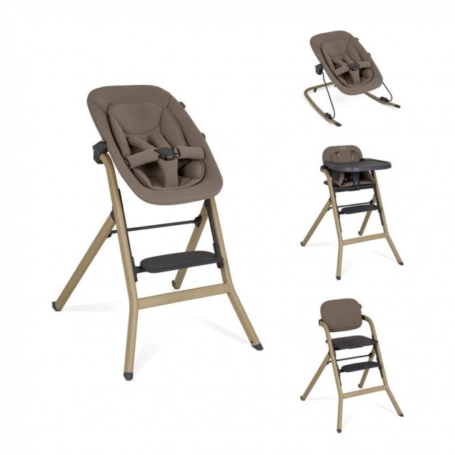 Silver Cross Nest & Nurture Highchair and Bouncer Bundle - Biscuit