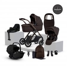 Reef 2 Special Edition Ultimate 360 Car Seat Bundle + FREE LUNAR BEDSIDE CRIB