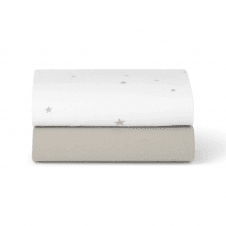 Twin Pack Moses Basket Sheets 