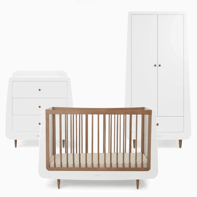 Snuz SnuzKot Skandi 3 Piece Nursery Furniture Set The Natural Edit 
