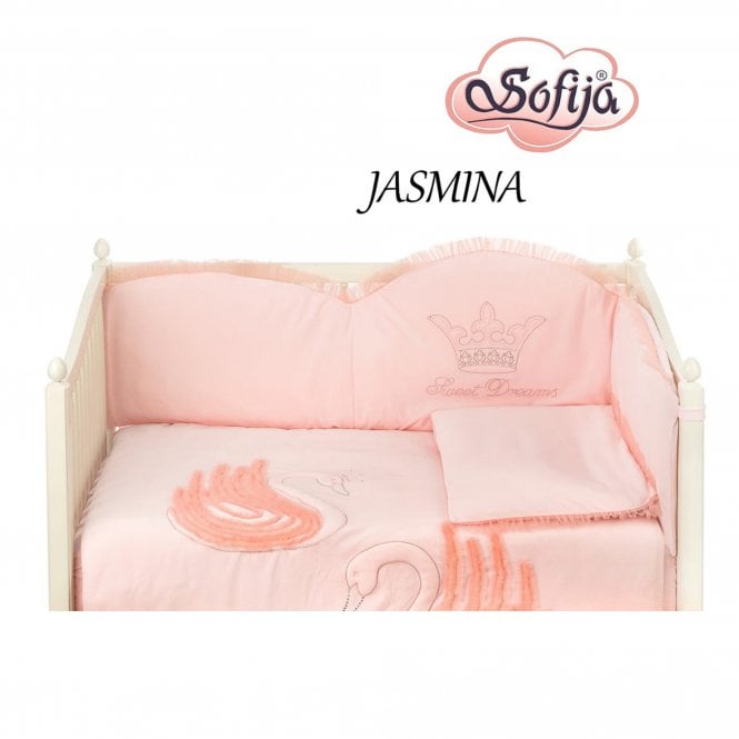 Sofija 3 Piece Cot Bumper Set - Jasmina Collection 