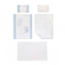 5 Piece Bedding Set Pupilek Blue