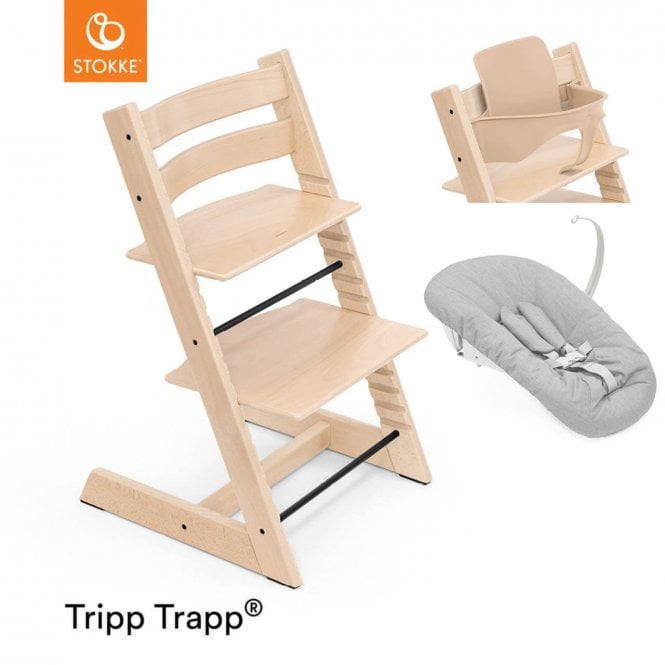 Stokke® Tripp Trapp + Newborn Set & Free Baby Set 