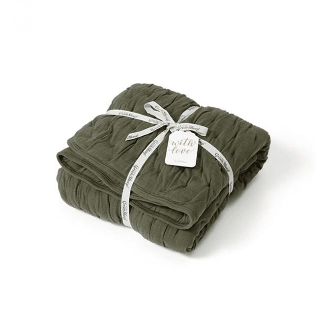 The Little Green Sheep Dimple Quilt Blanket
