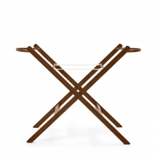 Moses Basket Foldable Stand - Walnut