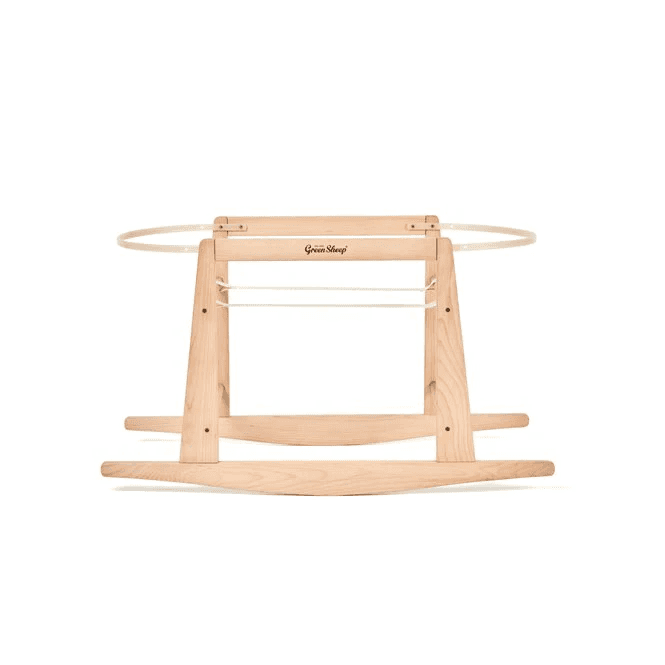 The Little Green Sheep Moses Basket Rocking Stand - Natural 