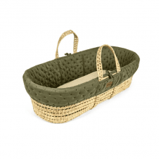 Organic Dimple Quilted Moses Basket & Mattress