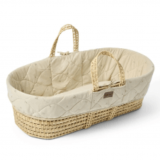 Quilted Moses Basket & Mattress