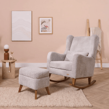 Harper Wingback Rocking Chair & Footstool
