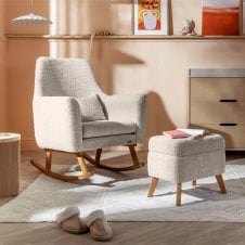 Oscar Luxe Rocking Chair & Footstool