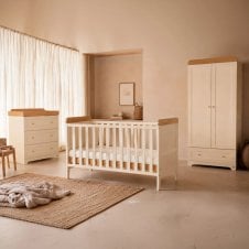 Rio 3pc Nursery Furniture Set - Cashmere/Honey Oak 