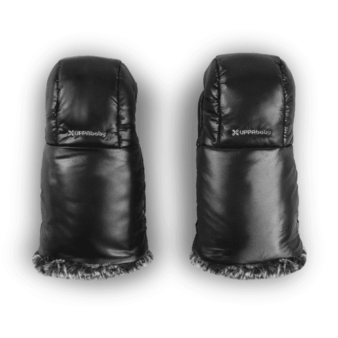 UPPAbaby Cozy Handmuffs Luxe - Lyla (Onyx/Luxury Faux Fur)